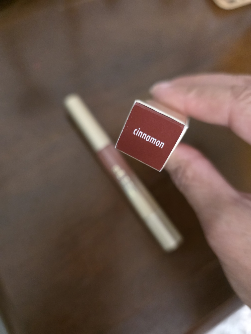 Stila Lip Gloss / Balm in Cinnamon (warm brown-red)